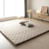 Amazon | RASIK 極厚 ラグマット 単品 185×185cm 厚み30mm